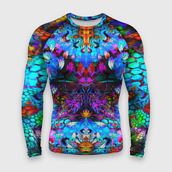 Мужской рашгард Абстракция стекло узор