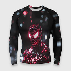 Рашгард мужской Человек-паук в красно-черном костюме, цвет: 3D-принт