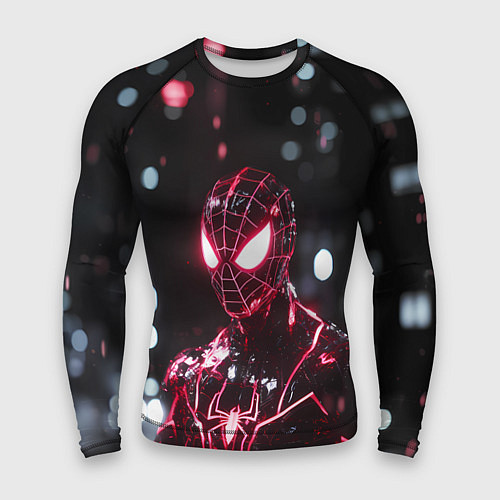 Мужской рашгард Человек-паук в красно-черном костюме / 3D-принт – фото 1