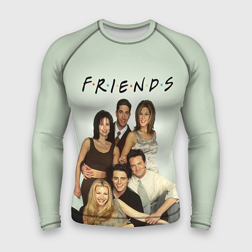 Мужской рашгард Американский сериал - Друзья / 3D-принт – фото 1