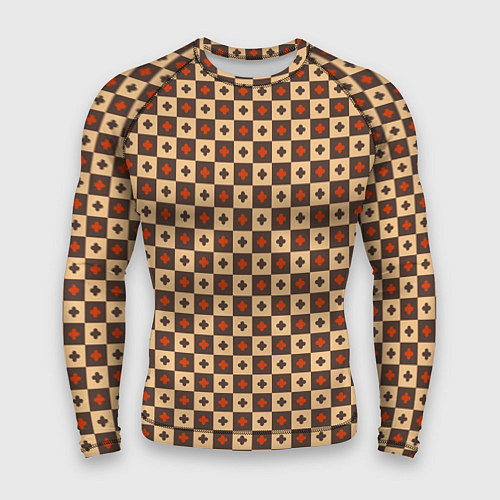 Мужской рашгард Готические шахматы / 3D-принт – фото 1