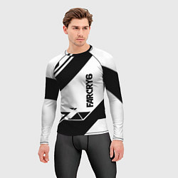 Рашгард мужской Farcry6 геометрия полосы, цвет: 3D-принт — фото 2