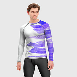 Рашгард мужской Color white purple, цвет: 3D-принт — фото 2