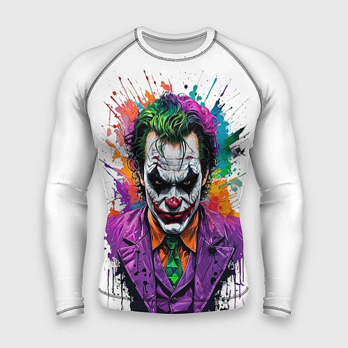 Мужской рашгард Джокер с галстуком / 3D-принт – фото 1