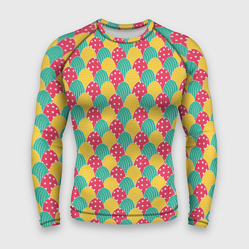 Мужской рашгард Крашенные яйца / 3D-принт – фото 1