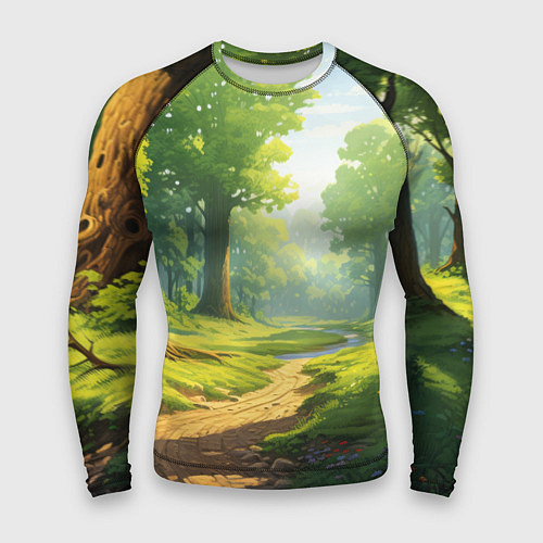 Мужской рашгард Fabulous forest / 3D-принт – фото 1