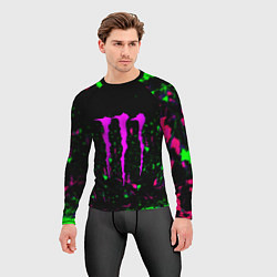 Рашгард мужской Monster energy splash color, цвет: 3D-принт — фото 2