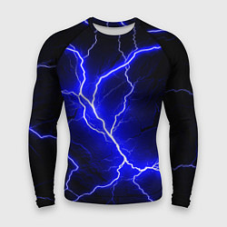 Рашгард мужской Color blue black, цвет: 3D-принт