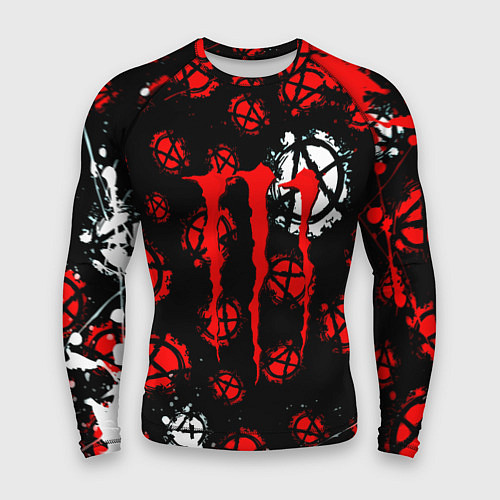 Мужской рашгард Monster energy anarhy / 3D-принт – фото 1