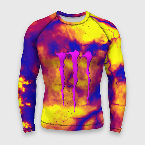 Мужской рашгард Monster energy storm grunge / 3D-принт – фото 1