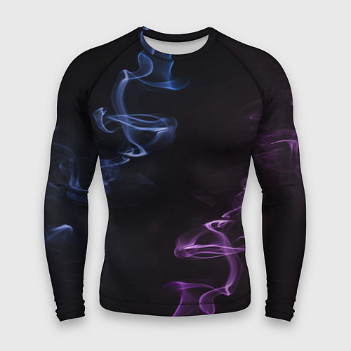 Мужской рашгард Color black blue pink / 3D-принт – фото 1
