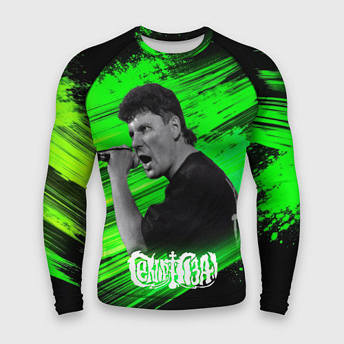 Мужской рашгард Юрий Хой с микрофоном / 3D-принт – фото 1