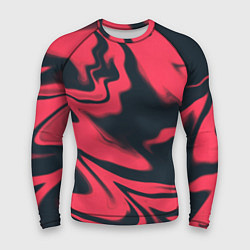 Мужской рашгард Color black red