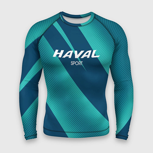 Мужской рашгард Haval sport сине-голубой / 3D-принт – фото 1