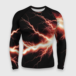 Мужской рашгард Lightning red