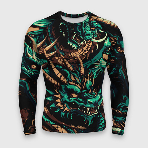 Мужской рашгард Японские драконы ирезуми / 3D-принт – фото 1