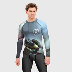 Рашгард мужской Lamborghini - motorsport extreme, цвет: 3D-принт — фото 2