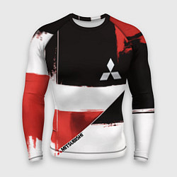 Мужской рашгард Митсубиси логотип