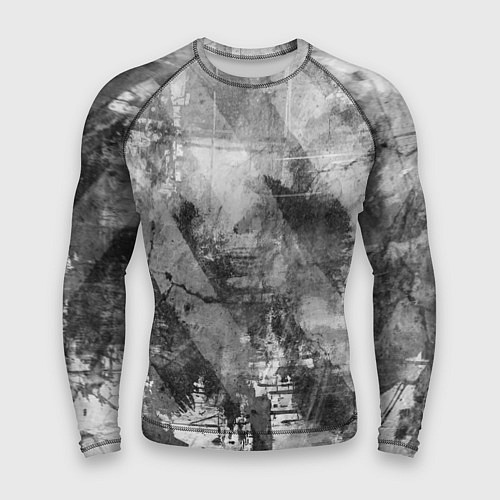 Мужской рашгард Абстракция - atomic gray / 3D-принт – фото 1