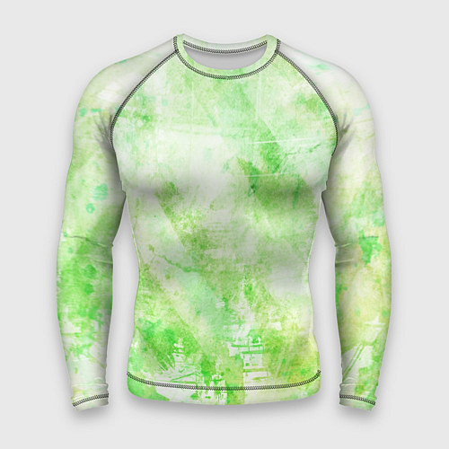 Мужской рашгард Абстракция - light green atom / 3D-принт – фото 1