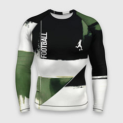 Мужской рашгард Футбол на фоне брызг красок