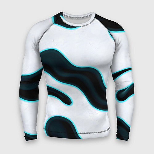 Мужской рашгард Пятна с неоном / 3D-принт – фото 1