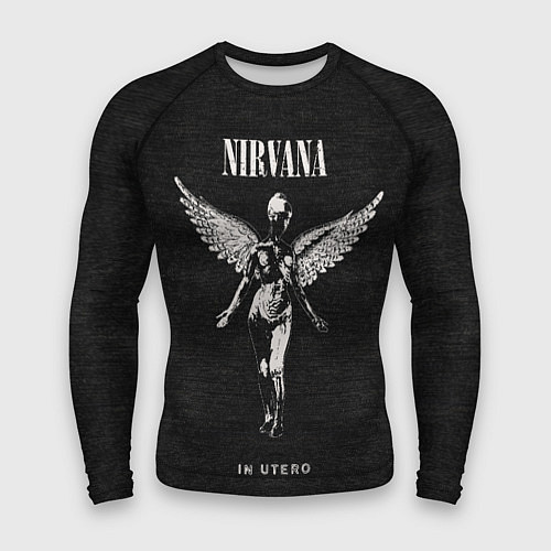 Мужской рашгард Nirvana in utero обложка альбома / 3D-принт – фото 1