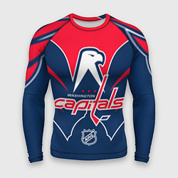 Рашгард мужской Washington Capitals NHL, цвет: 3D-принт