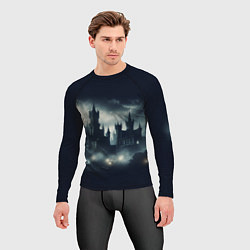 Рашгард мужской Ночной замок графа Дракула, цвет: 3D-принт — фото 2