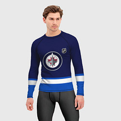 Рашгард мужской Виннипег Джетс хоккей, цвет: 3D-принт — фото 2