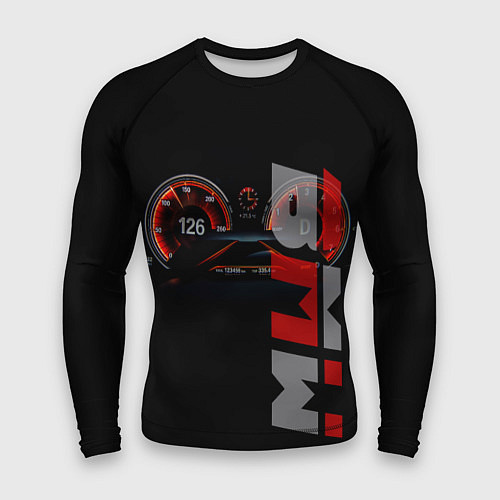 Мужской рашгард BMW спидометр и надпись / 3D-принт – фото 1