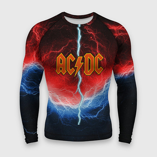 Мужской рашгард ACDC лого и молнии / 3D-принт – фото 1