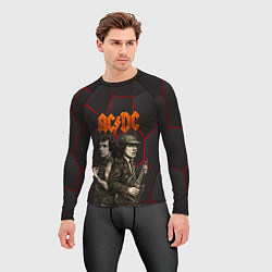 Рашгард мужской ACDC спинами друг другу, цвет: 3D-принт — фото 2