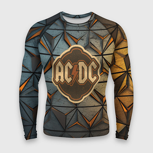 Мужской рашгард ACDC винтажный логотип / 3D-принт – фото 1