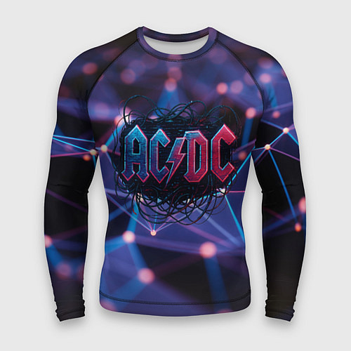 Мужской рашгард ACDC лого в градиенте / 3D-принт – фото 1
