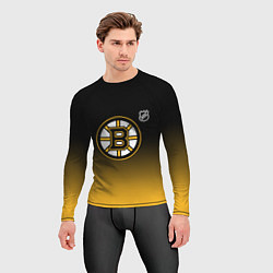 Рашгард мужской Бостон Брюинз - градиент, цвет: 3D-принт — фото 2