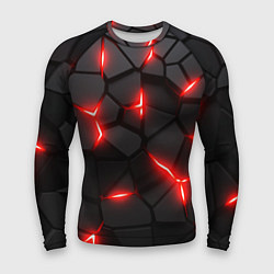 Мужской рашгард Красная неоновая броня