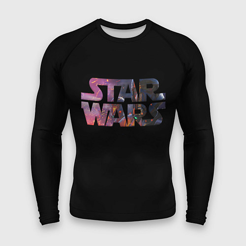 Мужской рашгард Звёздные войны надпись искры / 3D-принт – фото 1