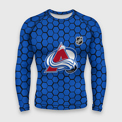Рашгард мужской Колорадо Эвеланш - синие соты, цвет: 3D-принт