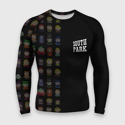 Мужской рашгард Персонажи Южный парк и лого / 3D-принт – фото 1