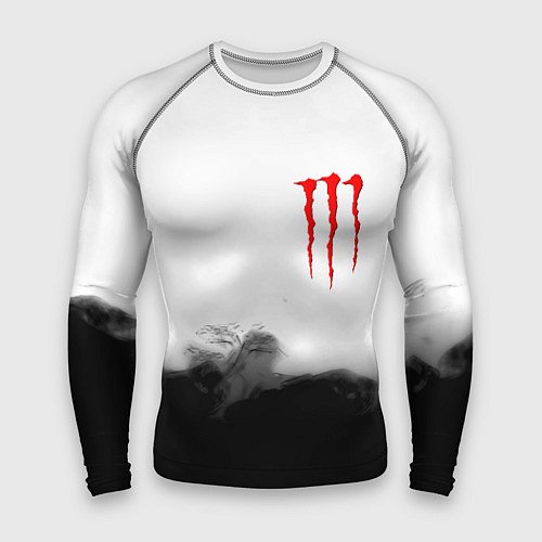 Мужской рашгард Monster energy splash smoke / 3D-принт – фото 1