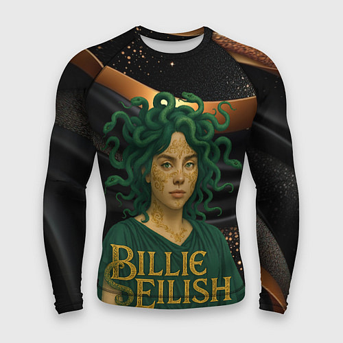 Мужской рашгард Билли Айлиш в образе Гаргоны / 3D-принт – фото 1