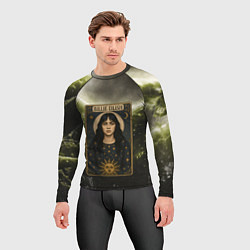 Рашгард мужской Карта с Билли Айлиш, цвет: 3D-принт — фото 2