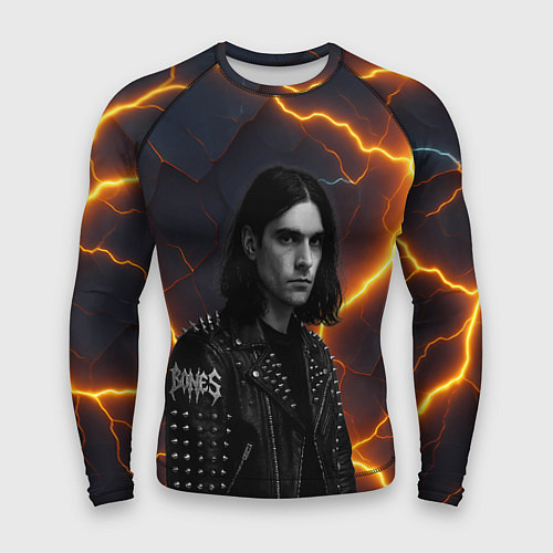 Мужской рашгард Bones рок звезда / 3D-принт – фото 1