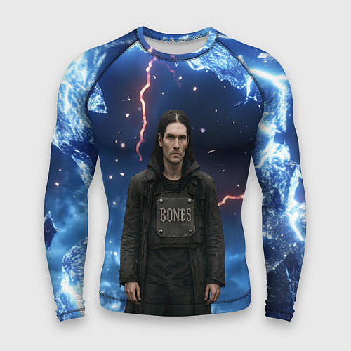 Мужской рашгард Bones в именном бронежилете / 3D-принт – фото 1