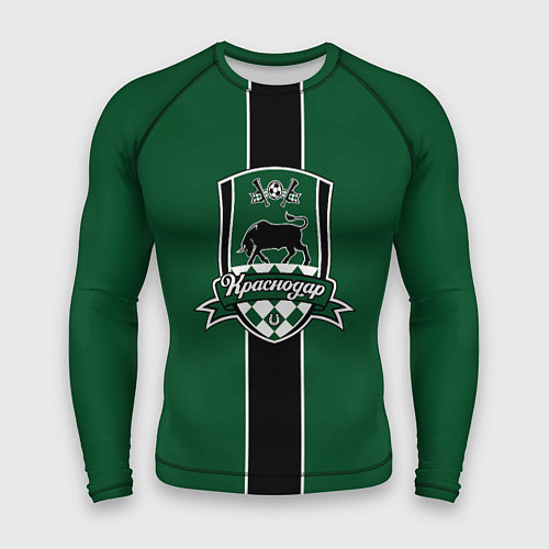Мужской рашгард ФК Краснодар - черная полоска / 3D-принт – фото 1
