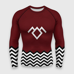 Рашгард мужской Твин Пикс - лого, цвет: 3D-принт