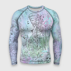 Рашгард мужской Скетч японские дорамы, цвет: 3D-принт