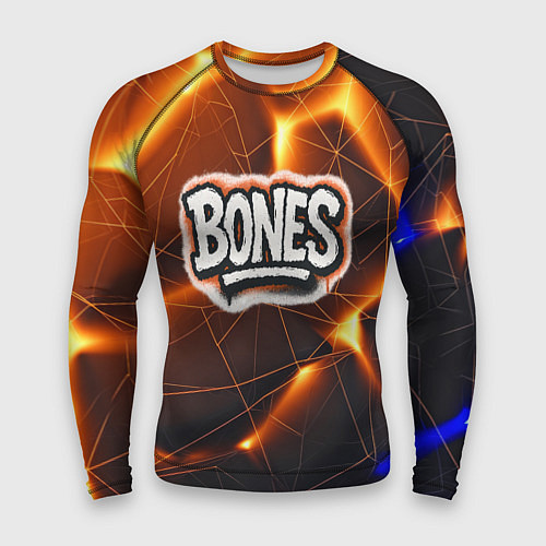 Мужской рашгард Bones лого в уличном стиле / 3D-принт – фото 1