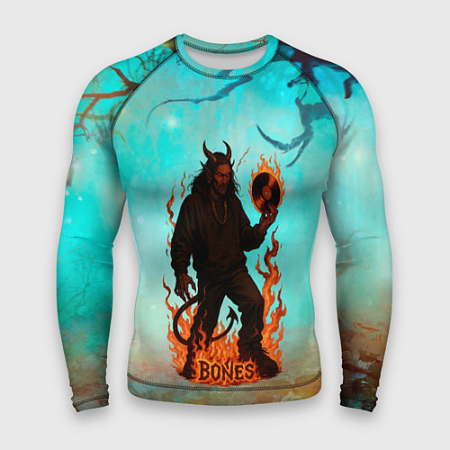 Мужской рашгард Bones в стиле демона / 3D-принт – фото 1